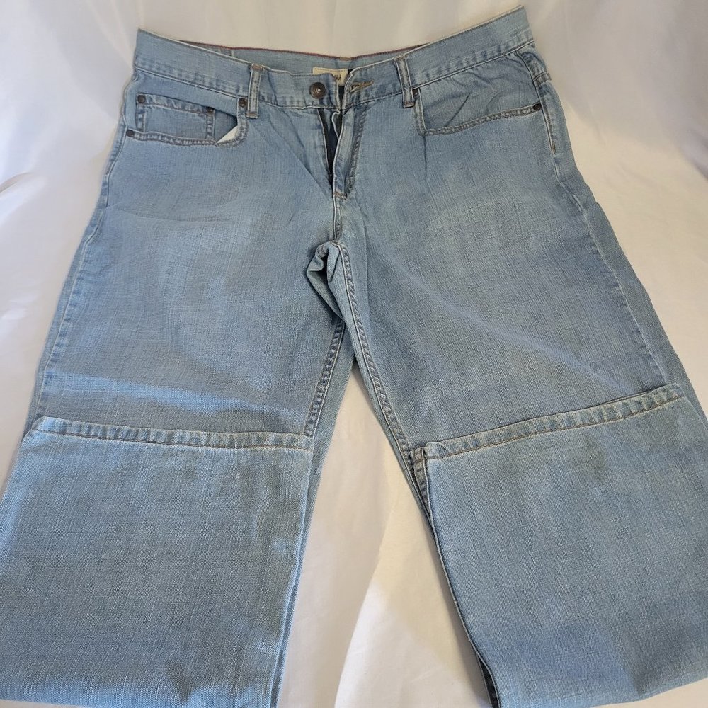 Anchor Blue Loose Light Blue Denim Jeans (Size 36 X 32)